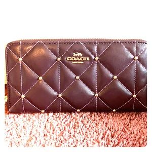 Coach quilted leather wallet